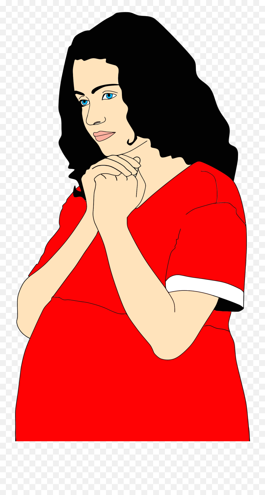 This Free Icons Png Design Of Pregnant Woman Praying Full - 10 Weeks Pregnancy Symptoms,Pregnant Woman Png