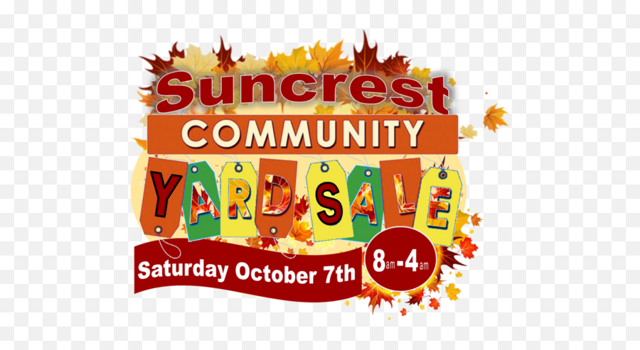 Oct 7 Suncrest Fall Community Yard Sale U2014 Nextdoor - Event Png,Yard Sale Png