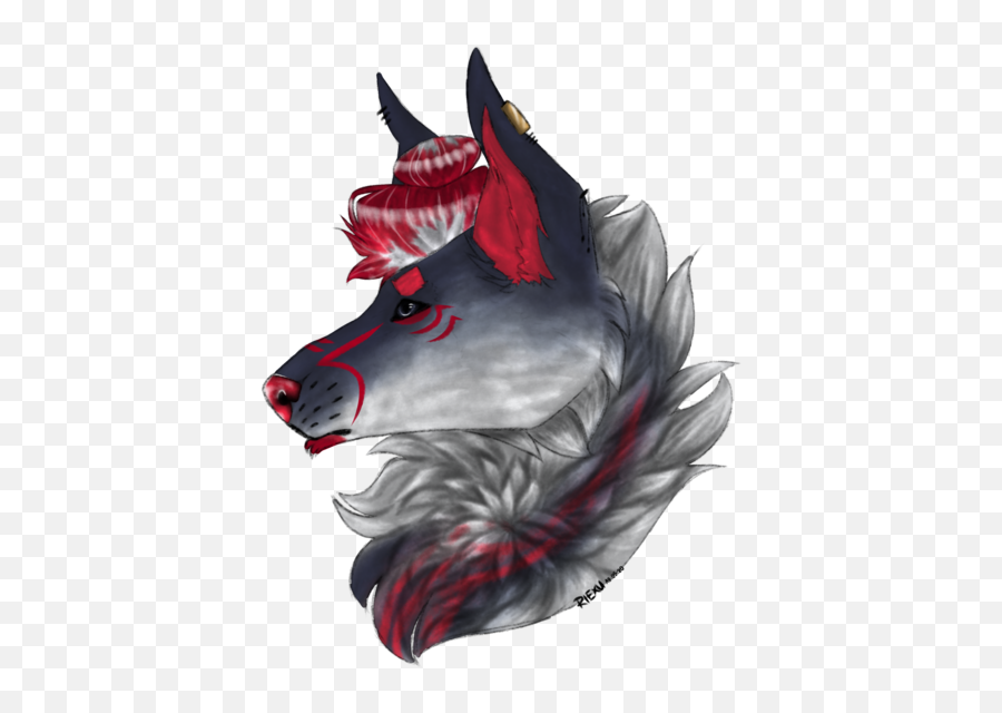 Colored And Shaded Feral Portrait - Mythical Creature Png,Feral Icon