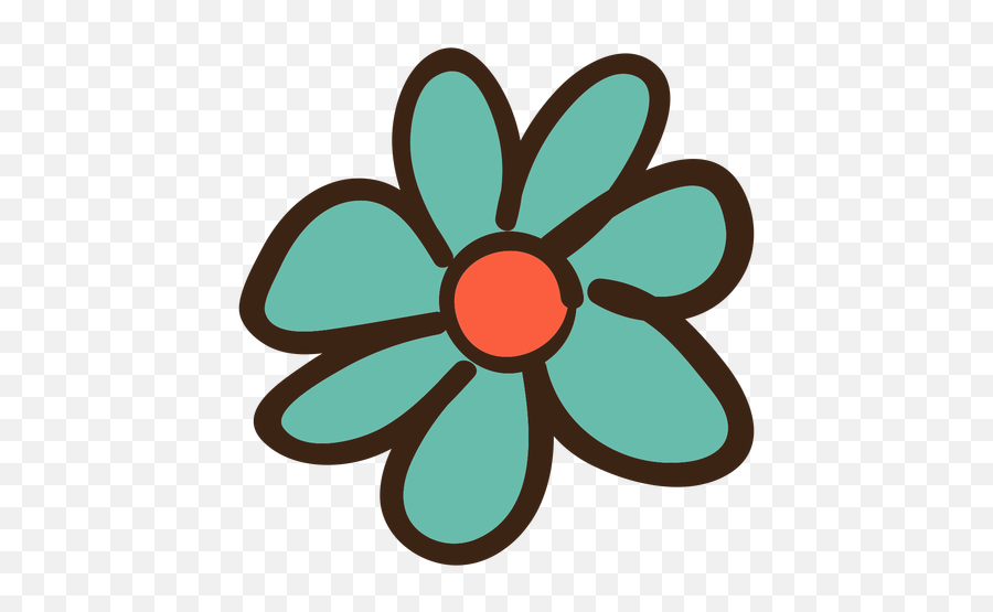 Transparent Png Svg Vector File - Simple Flower Doodles Color,Simple Flower Png