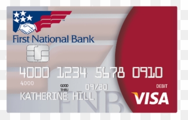 Debit Credit Cards - First National Bank png