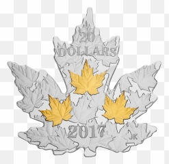 How Much Gold Leaf In 1 Oz - Canada Coins Maple Leaf Shape Png,Canada Maple Leaf Png