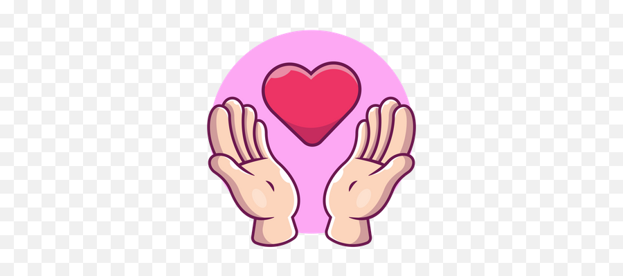 Best Premium Hand Heart Gesture Illustration Download In Png - Girly,Hand Heart Icon