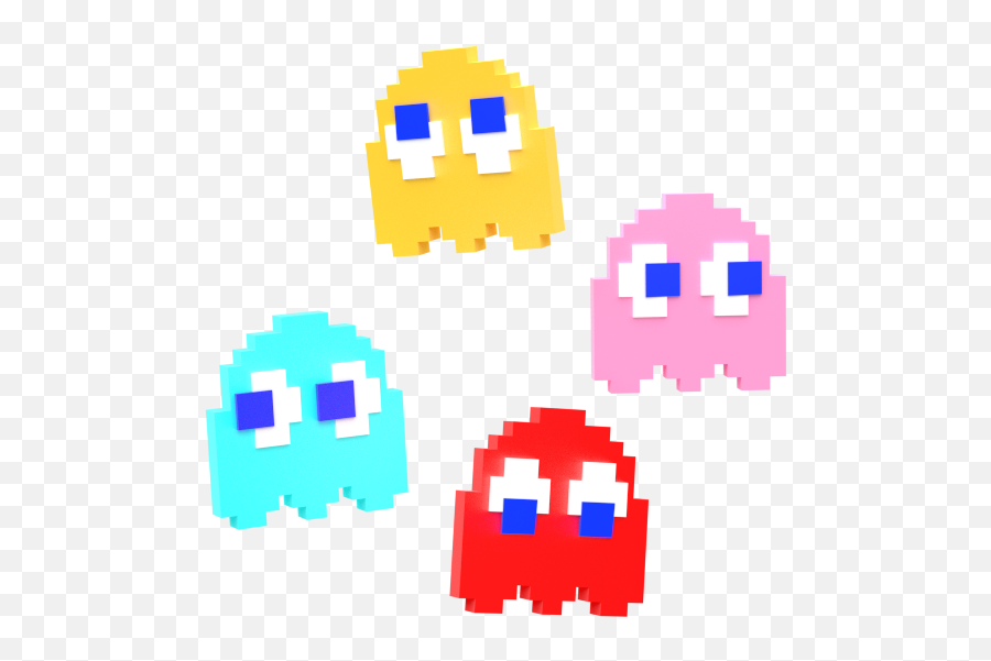 Pacman 4 Icon - Pac Man Ghost Png Clipart Full Size Ghost Miss Pac Man,Google Pacman Icon