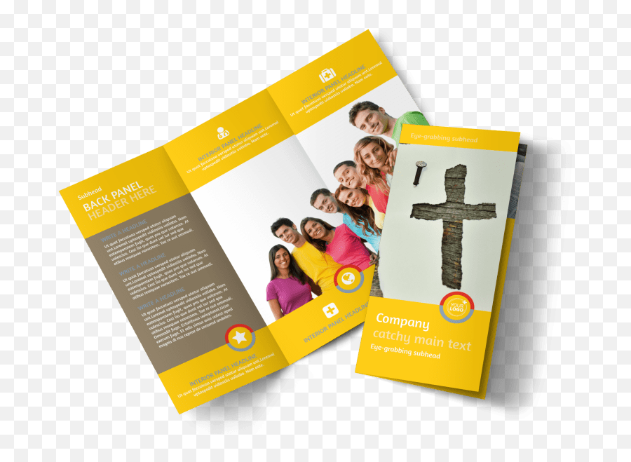 Youth Ministry Brochure Template Mycreativeshop - Brochure For Youth Organization Png,Religious Icon Templates