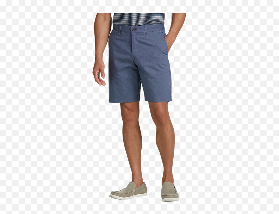 Joseph Abboud Blue Cotton And Linen Modern Fit Shorts - Solid Png,Nike Icon Woven
