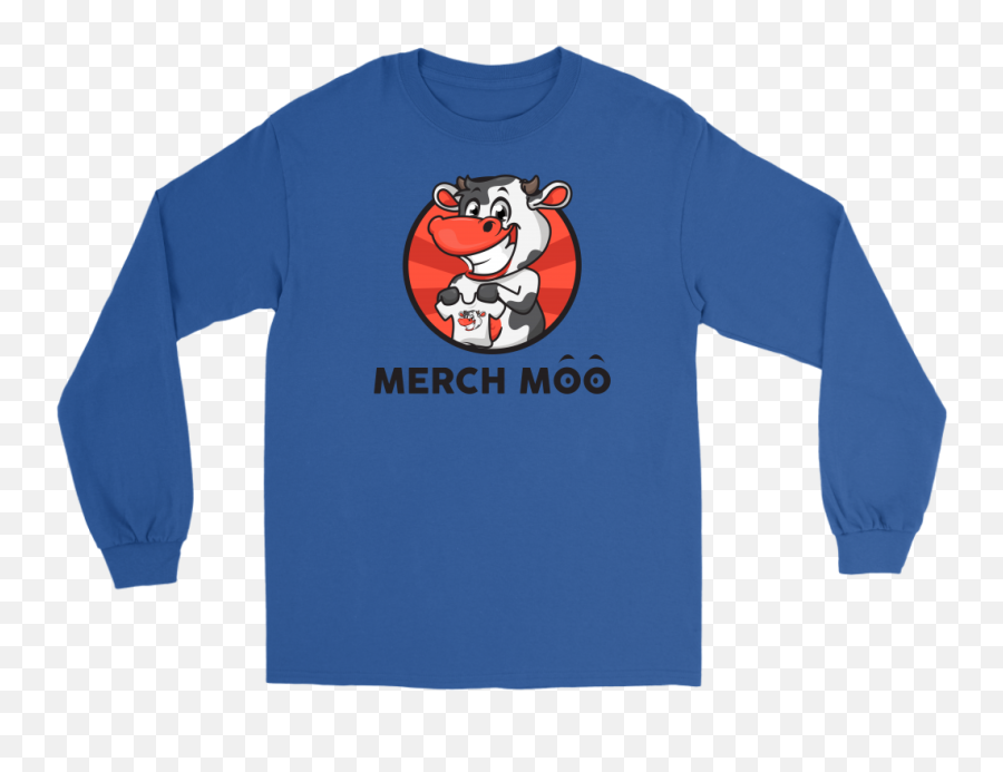 Merch Moo Cow Logo Adult Long Sleeve Shirt Png
