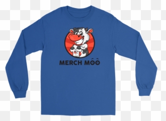 Merch Moo Cow Logo Adult Long Sleeve Shirt Png
