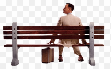 Download Tom Hanks Sitting - Forrest Gump Quotes Chocolate Box,Bench Png