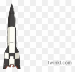 V 2 Rocket Illustration - Twinkl V 2 Rocket Illustration Png,Missle Png