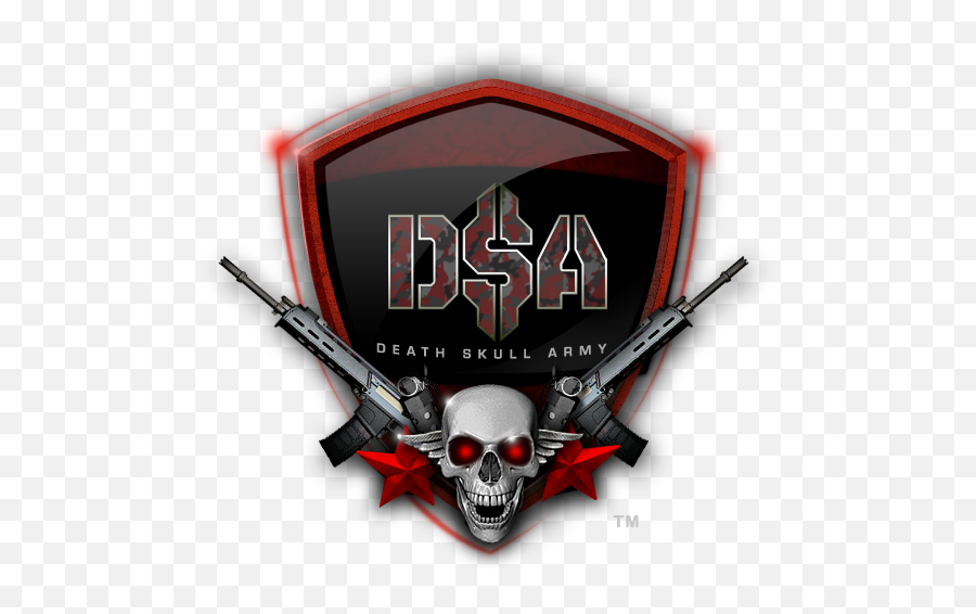 Download Skull With Gun Logo Png - Death Skull Army,Skull Logo Png