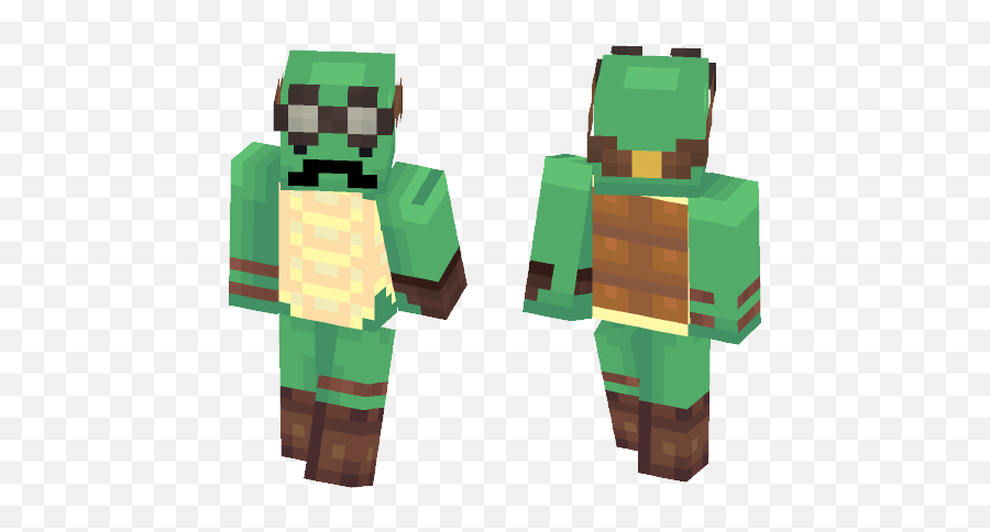 Download Turtle With Mustache Minecraft Skin For Free - Darth Nihilus Minecraft Skin Png,Hitler Mustache Transparent