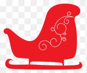 Santa Claus Reindeer Sled Christmas - santa sleigh png Transparent Background Sleigh