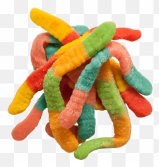 Hd Candy Transparent Gummy Worm - Worms Background png