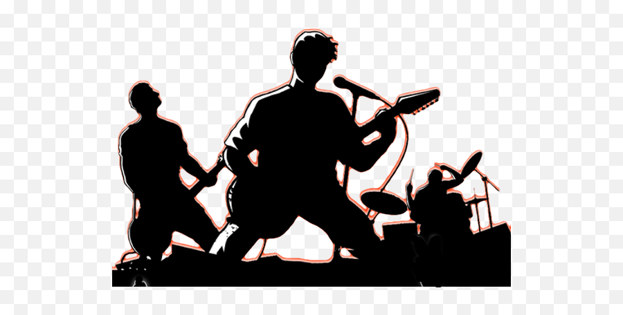 Rock Band Silhouette Transparent U0026 Png Clipart Free Download - Club,Rock Music Png