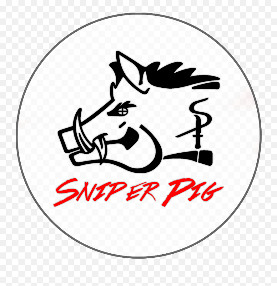 Sniper Pig 3 X Sticker U2013 Oil Field Hats - Sniper Pig Logo Png,Sniper Logo