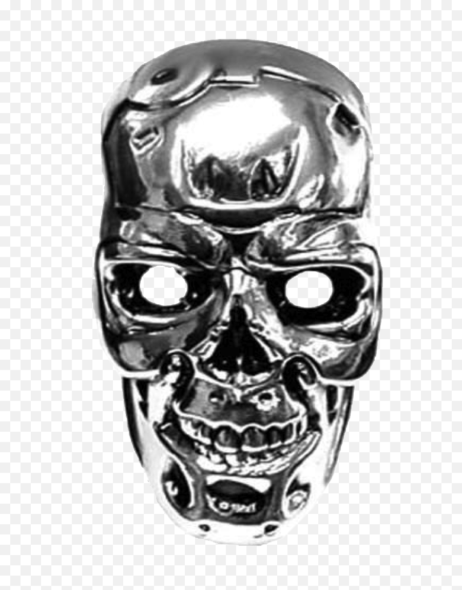 Download Robot Face Png - Terminator Skull Png,Terminator Face Png