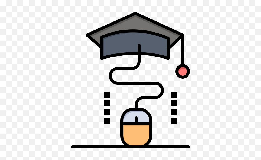 Mouse Graduation Online Education - Online Education Icon Png,Education Icon Png