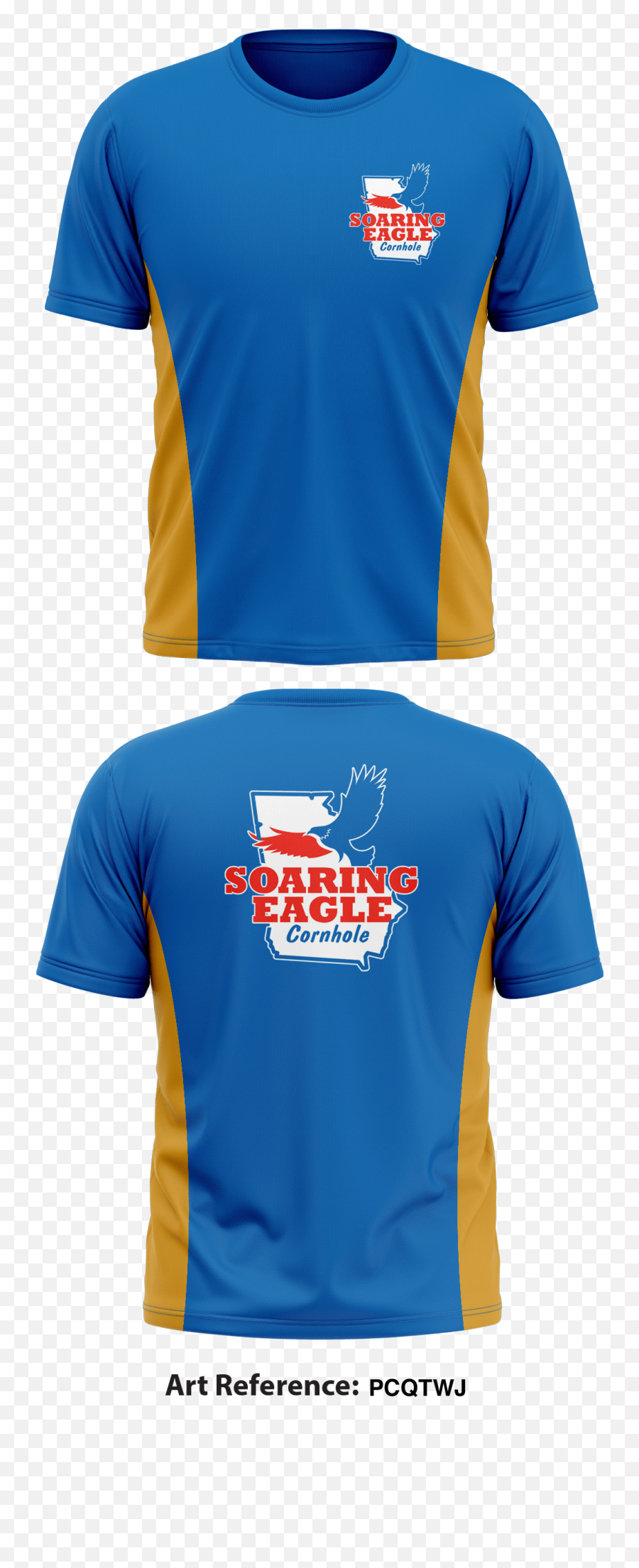 Soaring Eagle Cornhole Short - Sleeve Performance Shirt Pcqtwj Logo Texas State Guard Png,Soaring Eagle Png
