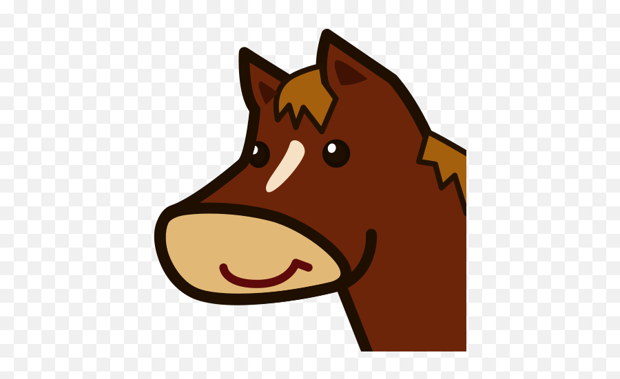 Horse Face Emoji For Facebook Email - Animated Horse Face Png,Horse Emoji Png