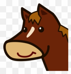Horse Face Emoji For Facebook Email - Animated Horse Face Png,Horse Emoji Png