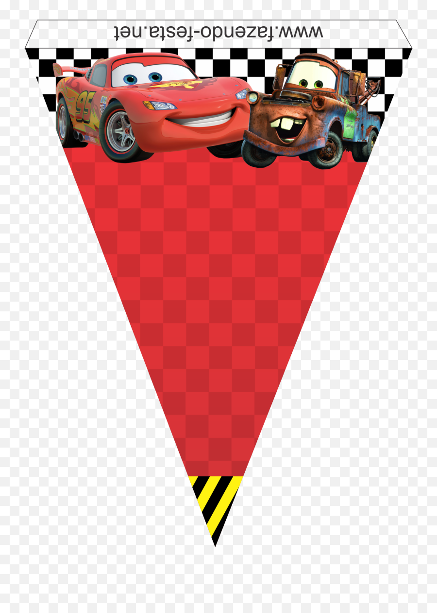 Library Of Car Label Png Free Stock Files Clipart - Cars 2 Lightning Mcqueen,Banderines Png