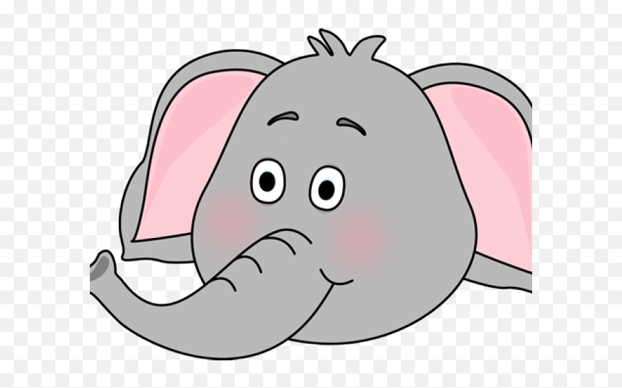 Face Clipart Baby Elephant - Elephant Face Clip Art Png,Baby Elephant Png