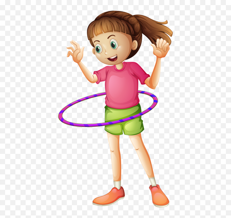 Exercising Clipart Hula Hoop - Gir Playing Hula Hoop Png,Hula Hoop Png