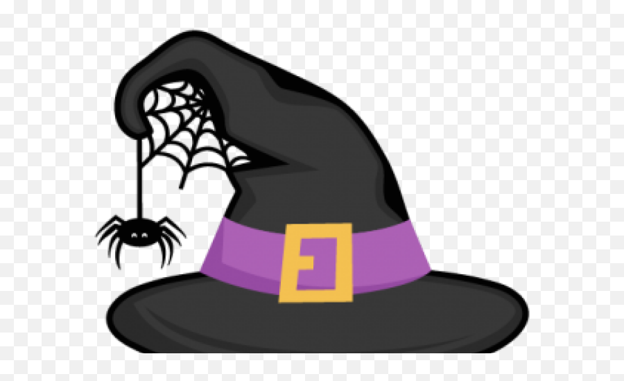 Halloween Witch Hat Clipart - Cartoon Halloween Witch Hat Png,Witches Hat Png