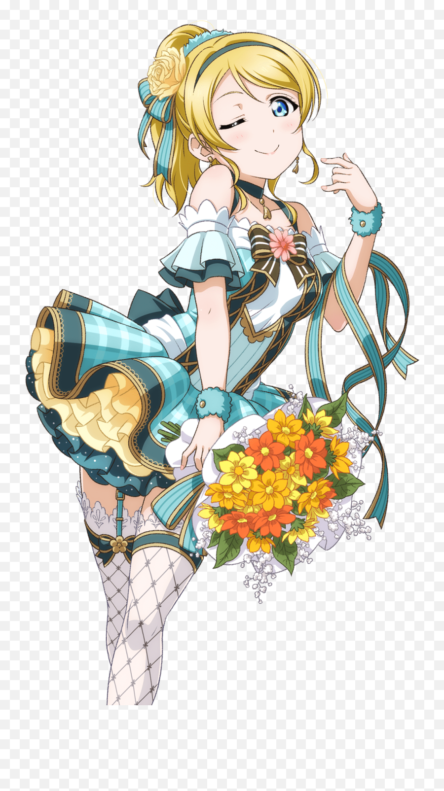 Ayase Eli Misamisa Stockings Thighhighs - Spring Date Outfit Eli Png,Eli Ayase Transparent