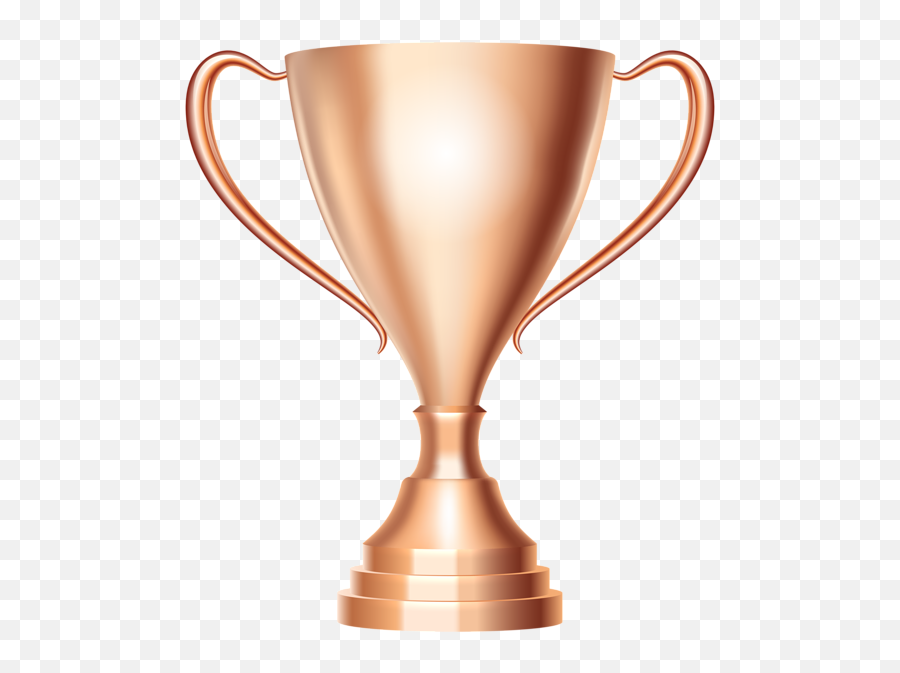 Bronze Trophy Cup Award Transparent Png - Bronze Trophy Clipart,Trophies Png