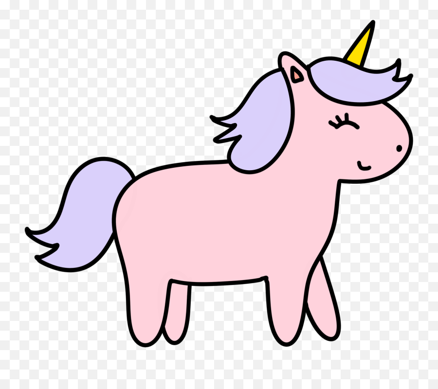 Cute Unicorn Drawings Free Download Party With Unicorns - Baby Unicorn  Coloring Pages Png,Cute Unicorn Png - free transparent png images -  