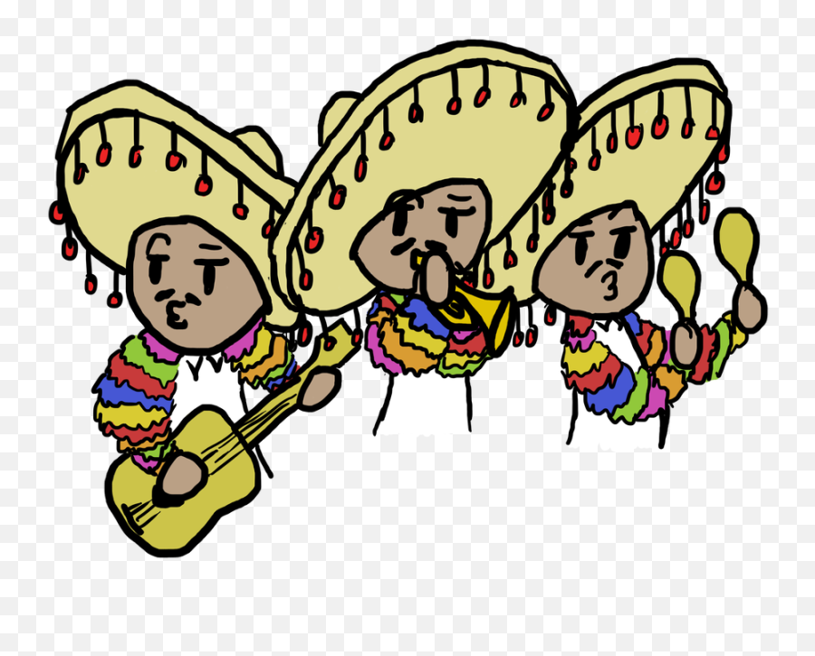 Png Transparent Background - Mariachi Drawing,Mariachi Png
