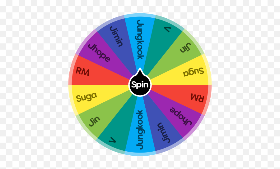 Who Is Your Biasbts Edition Spin The Wheel App - Fortnite Png,Jhope Png