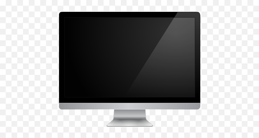 Black Monitor Apple Computer Icon Png - Apple Computer Icon Png,Computer Png Transparent