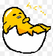 Gudetama Pixel Art Png Image With No - Gudetama Pixel Art Grid,Gudetama Png