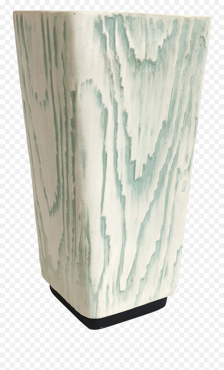 Mid Century Blue Wood Grain Vase - Ceramic Png,Grain Texture Png