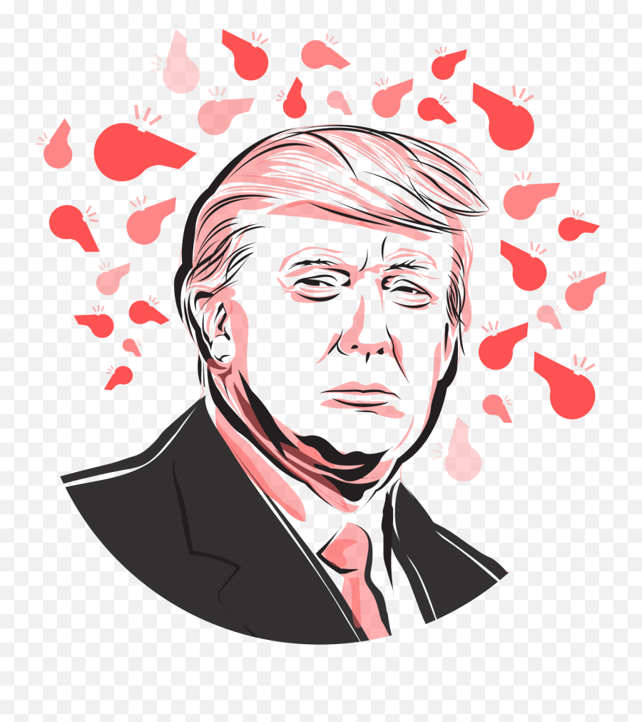 Trial To Determine Wether President - Whistleblower Trump Illustration Png,Donald Trump Face Transparent