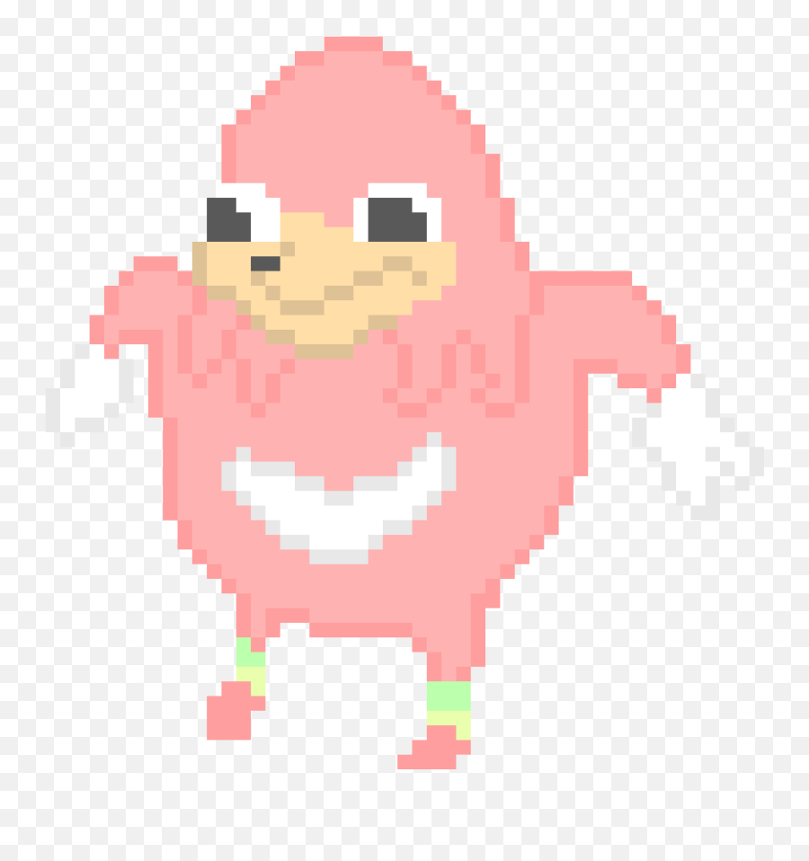 Pixilart - Uganda Knuckles By Nikalz Pixel Art Uganda Knuckles Png,Knuckles Png