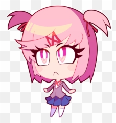 Chibi Natsuki - Doki Literature Club Chibis Menu png
