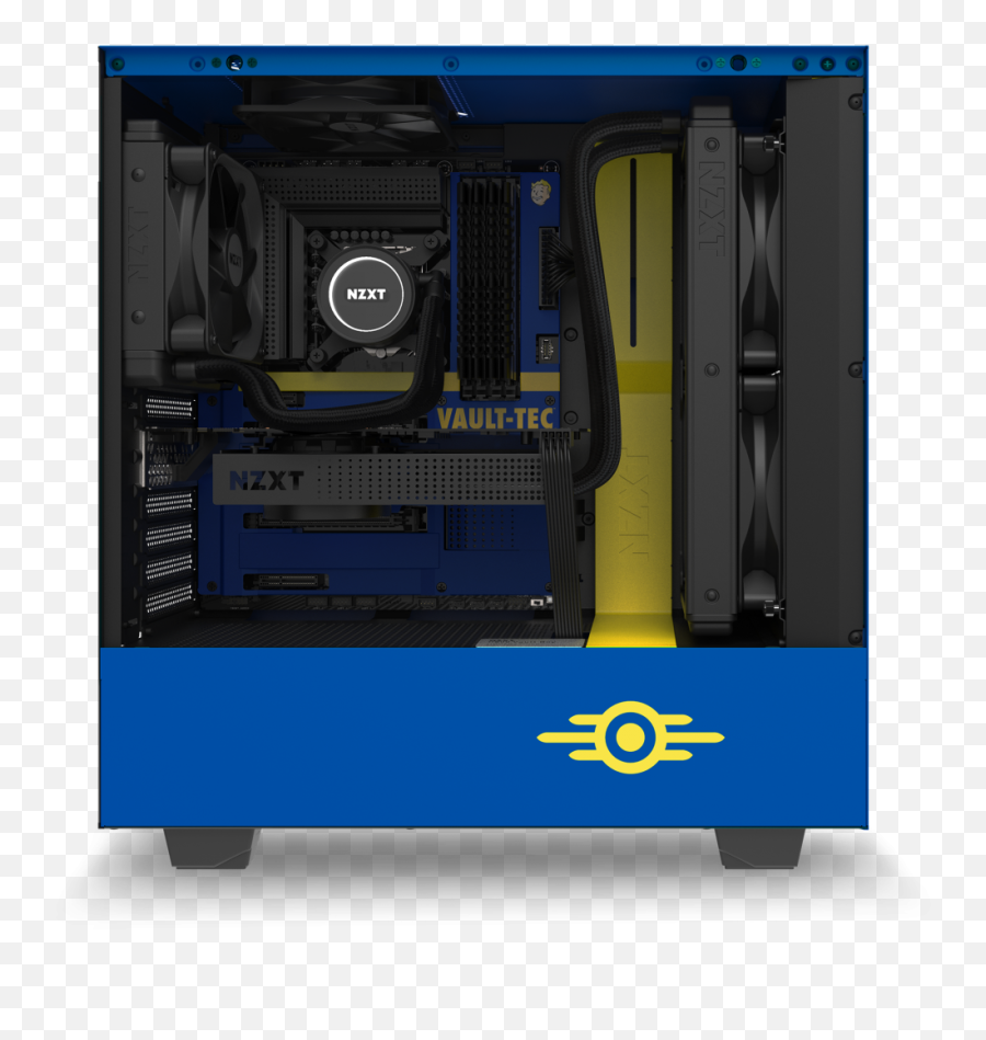 Nzxt H500 Vault Boy Case And N7 Z390 - Nzxt H500 Png,Vault Boy Thumbs Up Png