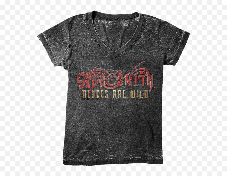 Ladies Aerosmith Classic Logo Official Tee T - Shirt Womens Mi Short Sleeve Png,Aerosmith Logo