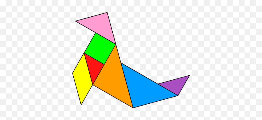 Tangram Sea Lion - Tangram Solution 63 Providing Teachers Tangram Sea Lion Png,Sea Lion Png