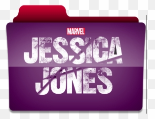Folder Icon - Jessica Jones Logo with Purple Man touch Marvel Series png