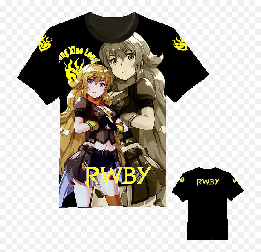 Anime Rwby Yang Xiao Long Short Sleeve - Fictional Character Png,Neopolitan Rwby Icon