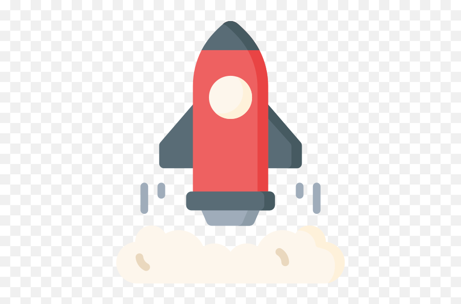 Rocket - Vertical Png,Rocket Flat Icon