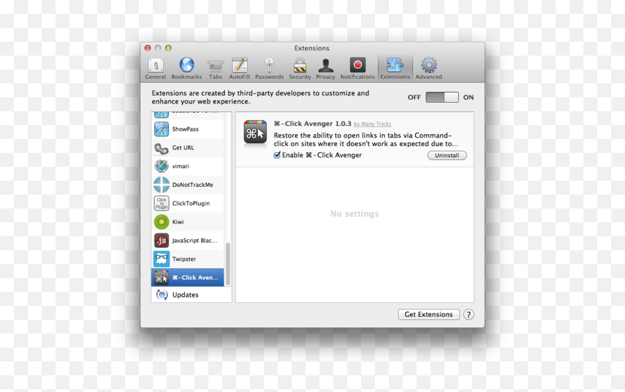 Command - Click Avenger Review Take Back Your Safari Tabs Safari Privacy Settings Png,Avenger Icon