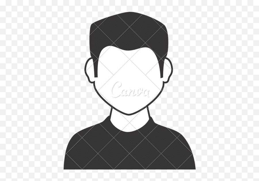 Young Male Profile Icon Vector Illustration - Canva Png,Male Profile Icon