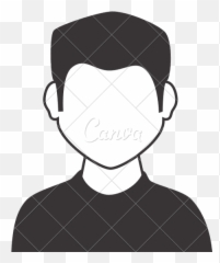 Young Male Profile Icon Vector Illustration - Canva png