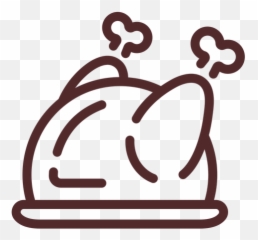 Thanksgiving Dinner Turkey Stroke Transparent Png U0026 Svg Vector - Illustration